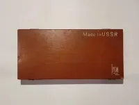 Radziecki głębokościomierz suwmiarkowy USSR / ZSRR w czerwonym pudełku — ujęcie 4