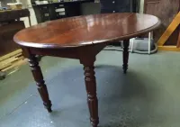 Stół BIEDERMEIER -klapiak mahoń XIX w. — ujęcie 4