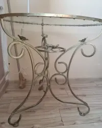 Stolik vintage szklany blat — ujęcie 5
