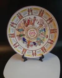Talerz kolekcjonerski Wedgwood 1975r kalendarz — ujęcie 5