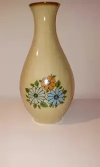Wazon malowany vintage, retro, prl — ujęcie 5
