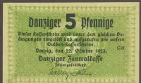 Wolne Miasto Gdańsk 5 pfennig 1923 - CB — ujęcie 3
