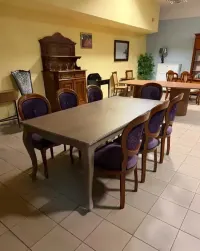 Luksusowy zestaw ludwikowski: stół rozkładany — ujęcie 3