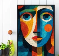 plakat kolorowy w stylu pablo picasso, obraz kolorowy w stylu picasso — ujęcie 4