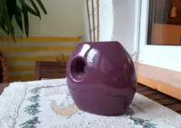 Wazon fioletowy porcelana ok 17 cm — ujęcie 3