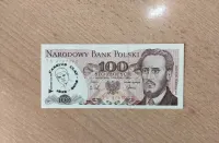 Banknot 100 zł PRL Ludwik Waryński nadruk z 2016 r. Cassius Clay — ujęcie 3