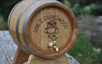 Beczka Dębowa Na Alkohol Z Kranikiem 5l Wino Bimber Whisky Nalewki — ujęcie 4