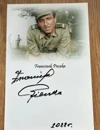 Franciszek Pieczka - oryginalny autograf 10x15 cm — ujęcie 2