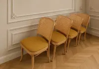 Krzesla prl vintage plecionka wiedenska kolekcjonerskie Jar — ujęcie 4