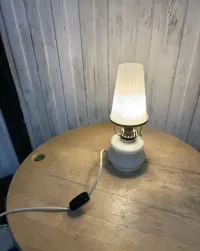 Lampa stołowa PRL Polam-Meos Warszawa vintage industrialna — ujęcie 5