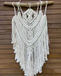 Makrama Boho biała — ujęcie 4