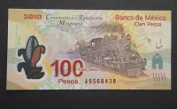 Meksyk Banknot 100 Pesos 100 REWOLUCJI  seria A 2010 — ujęcie 3