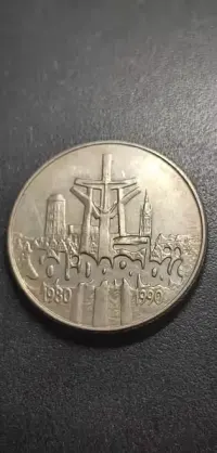 moneta 10000 zł solidarność 10lecie 1990 — ujęcie 3