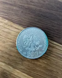 Moneta 500 zł 1989 rok — ujęcie 3