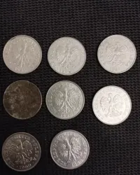 Monety 100 zł z 1990, 8 sztuk — ujęcie 3