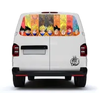 Naklejka folia na szybę Dragon Ball transporter trafic multivan master ducato movano t5 t6 vivaro jeep vw audi — ujęcie 2