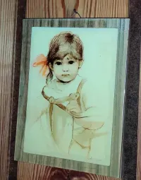 obrazek z dziewczynką- D. Muszyńska - Zamorska lata 70 rzadka — ujęcie 2