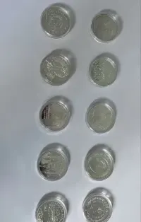 Pakiet 10 monet srebrnych (numizmaty) o nominale 10 PLN — ujęcie 2