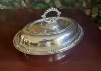 Posrebrzany półmisek z pokrywką angielski 30 cm — ujęcie 5