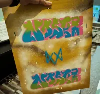 ręcznie robiony obraz graffiti — ujęcie 2