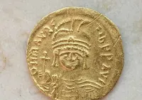 Solidus Mauricius Tiberius 582-601 Bizancjum — ujęcie 3