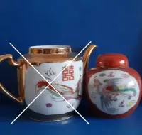 Vintage Pojemnik_Symbole  Phoenix, Dragon_Jiangxi Jingdezhen, Chiny — ujęcie 4