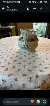 Vintage porcelana Apulum Romania – ozdobny koszyczek — ujęcie 4