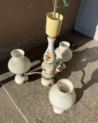 Żyrandol porcelanowy prowansalski rustykalny — ujęcie 2