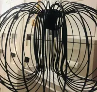 Lampa stalowa  sufitowa czarna pasuje do ikea Hemnes, Leksvik — ujęcie 2