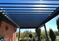 Pergola Aluminiowa Lamele Zadaszenie Taras Led Transport Aluminium — ujęcie 5