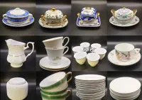 Kolekcja różności PRL - porcelana kryształy szkło ceramika — ujęcie 3