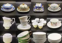 Kolekcja różności PRL - porcelana kryształy szkło ceramika — ujęcie 3