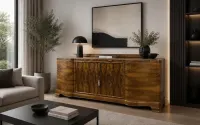 KOMODA BUFET klasyka ART DECO antyk 5 szuflad pod TV RTV 2,5 m Warszawa — ujęcie 2