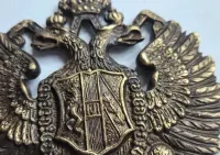 Duży orzeł Galicja zabór Austro-Węgry (mosiężny) 15 cm — ujęcie 3