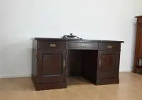 antyk mebel pięknie dwustronne biurko — ujęcie 2