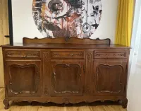 Drewniana komoda po renowacji - lite drewno , dąb — ujęcie 3