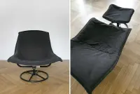 Duński Komplet Vintage Jack Crebolder Kebe Impressa Fotel i Taboret — ujęcie 5