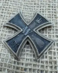 EK Krzyż żelazny 1j klasy 1914 Syg 935 rare original ww1 — ujęcie 2