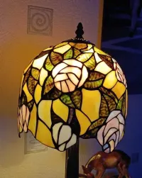 Kolekcjonerska stara Lampka gabinetowa ,, Tiffany " — ujęcie 5