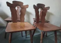 Krzesła dębowe w stylu vintage 4szt. — ujęcie 2