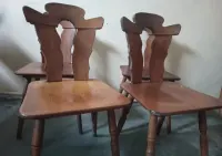 Krzesła dębowe w stylu vintage 4szt. — ujęcie 2