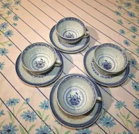 Kultowa porcelana Ryżowa Jingdezhen | Zestaw 12 el. | Vintage lata 70/ — ujęcie 4