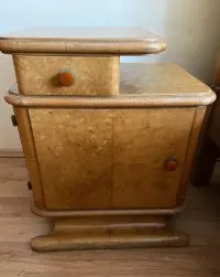 Łóżko z nocnymi stolikami antyk Ok 1930rok- art deco — ujęcie 3