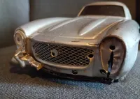 Mercedes-Benz 300SL stara blaszana zabawka PRL — ujęcie 2