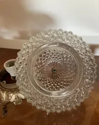 Plafon, szklana lampa karbowana kula, ananas — ujęcie 5