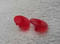 2x Tarcza Trans Red 3876 Castle Rycerze / Classic Space Lego z 1984 — ujęcie 3