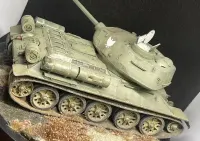AFV Club 35S55 T-34/85 Model 1944 Factory No 183 gotowy sklejony model — ujęcie 5