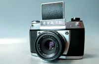 Aparat EXA 1B + Obiektyw Meyer Domiplan 50mm Automatic Unikat Futerał — ujęcie 5