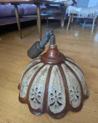Ceramiczna lampa wisząca abażur Vintage — ujęcie 3