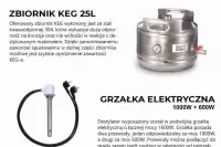 Destylator do bimbru elektryczny 25-50L na zbiorniku KEG, zestaw — ujęcie 4